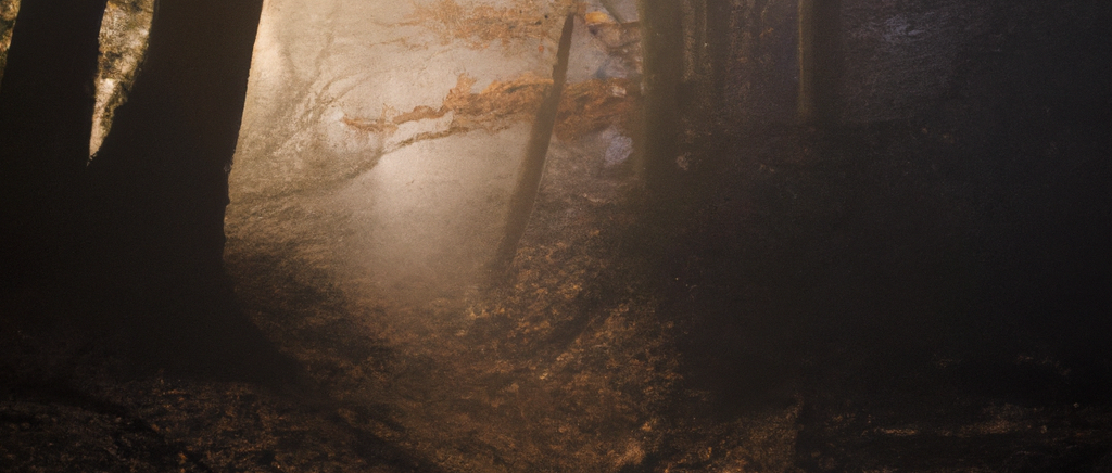 der dunkle und neblige Wald steht für Albträume und Schlafstörungen