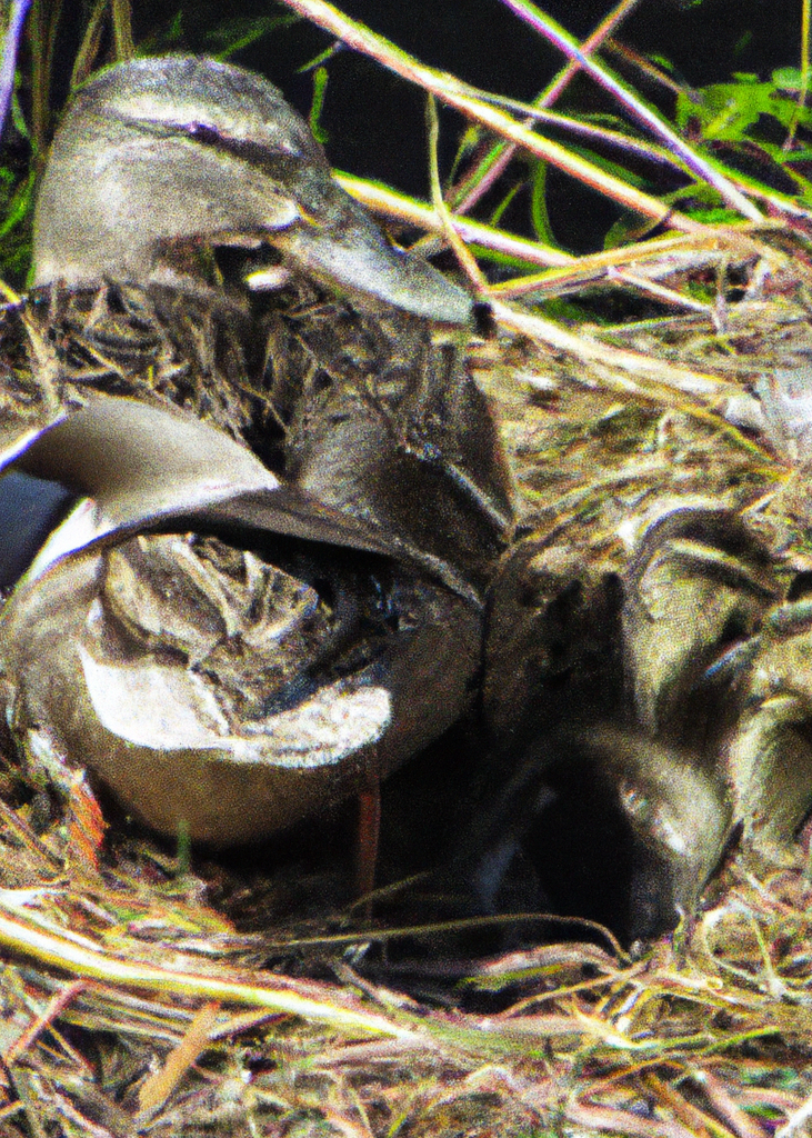 Ente mit Kücken symbolisiert Beziehung und Bindung