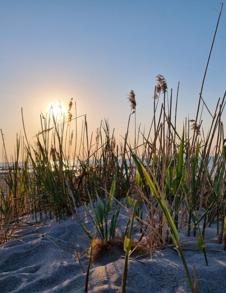 Sonnenuntergang am Meer symbolisiert Ressourcen