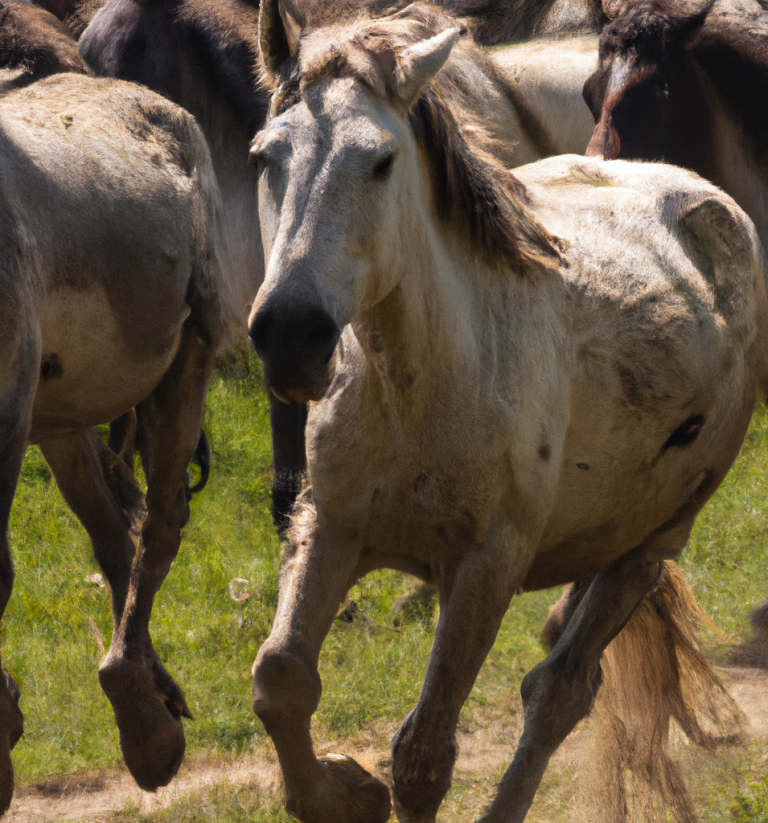 Rennendes Pferd symbolisiert Kraft, Selbstwirksamkeit und Autonomie